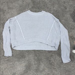 BP cropped gray knit sweater